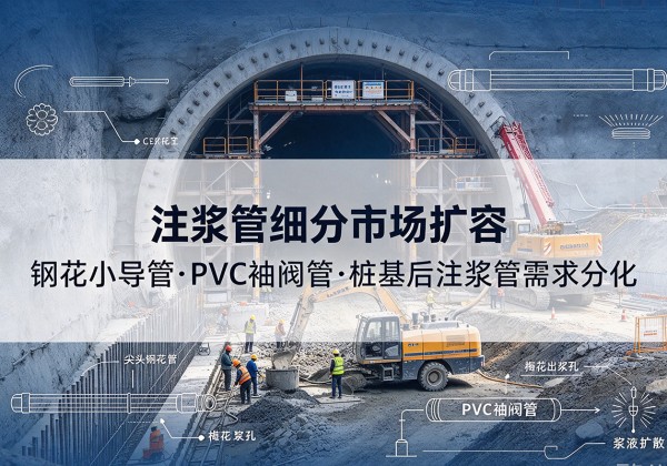 禄劝注浆管细分市场扩容，隧道钢花小导管、PVC 袖阀管、桩基后注浆管需求分化